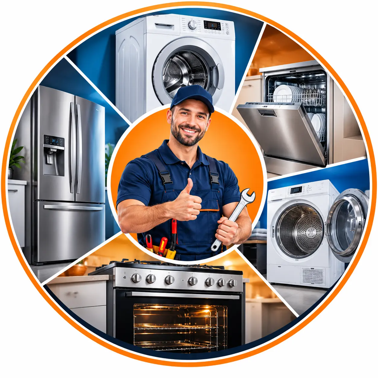 BlueWave Appliance Repair L.L.C technician providing home appliance repair in Dubai